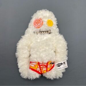 Fuggler Funny Ugly Monster Budgie Edition 10” Sasquoosh White Plush